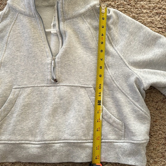 Lululemon Scuba Cropped/Oversized Half-Zip Hoodie, M/L - Picture 10 of 13